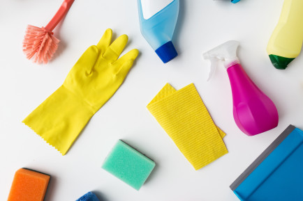 A selection of cleaning products