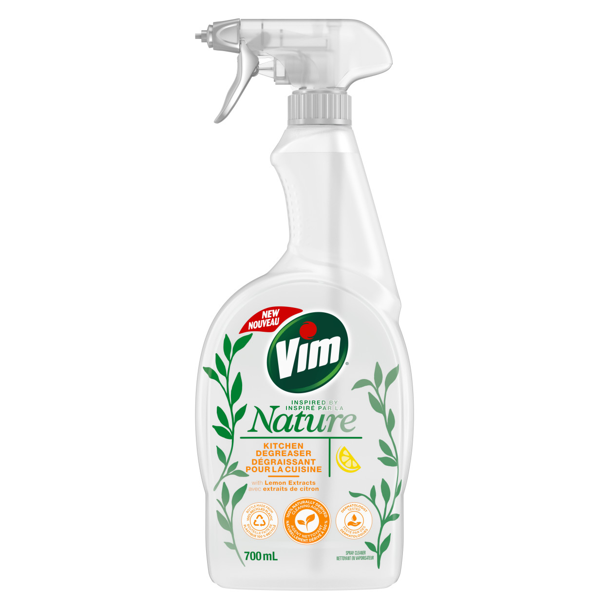Vim® Inspired by Nature Kitchen Degreaser Spray with Lemon Extracts packshot